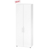 Armadio bianco BETA 9 con due ante e maniglie argentate di hjh OFFICE PRO