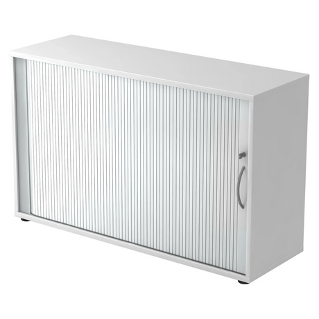 Armadio a serranda bianco BETA R 1732S con maniglia ad arco metallica di hjh OFFICE PRO