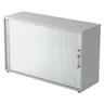 Armadio grigio con serranda BETA R 1732S in metallo con maniglia cromata di hjh OFFICE PRO