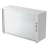 Armadio bianco con serranda BETA R 1732S in metallo con maniglia cromata di hjh OFFICE PRO
