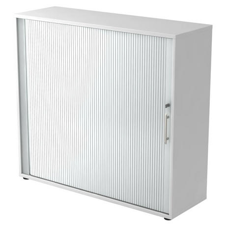 Armadio a serranda bianco BETA R 1733S con maniglia a barra in plastica di hjh OFFICE PRO