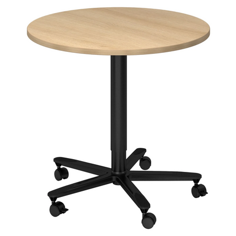 BISTRO 80R D | Säulenhubtisch | Ø 80 | Schwarz - System Konferenztisch - buerostuhl24