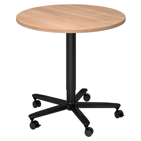 BISTRO 80R D | Säulenhubtisch | Ø 80 | Schwarz - System Konferenztisch - buerostuhl24