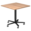 BISTRO 88Q D | Säulenhubtisch | 80x80 | Schwarz - System Konferenztisch - buerostuhl24