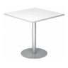 Sistema tavolo da conferenza BISTRO F88Q S con piano bianco e base argento di hjh OFFICE PRO