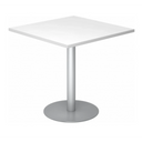 Sistema tavolo da conferenza BISTRO F88Q S con piano bianco e base argento di hjh OFFICE PRO
