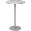 Tavolo da conferenza sistema BISTRO H80R S rotondo in grigio argento con base centrale di hjh OFFICE PRO