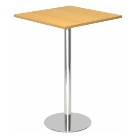 Sistema tavolo da conferenza BISTRO H88Q C con piano color faggio e base cromata di hjh OFFICE PRO