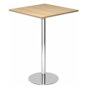 Sistema tavolo da conferenza BISTRO H88Q C con piano quadrato in rovere e base cromata di hjh OFFICE PRO