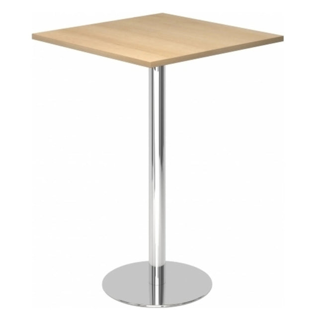 Sistema tavolo da conferenza BISTRO H88Q C con piano quadrato in rovere e base cromata di hjh OFFICE PRO