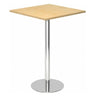Sistema tavolo da conferenza BISTRO H88Q C con piano quadrato in legno d'acero e base cromata di hjh OFFICE PRO