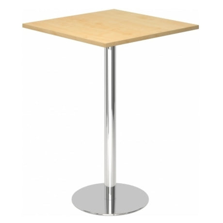 Sistema tavolo da conferenza BISTRO H88Q C con piano quadrato in legno d'acero e base cromata di hjh OFFICE PRO