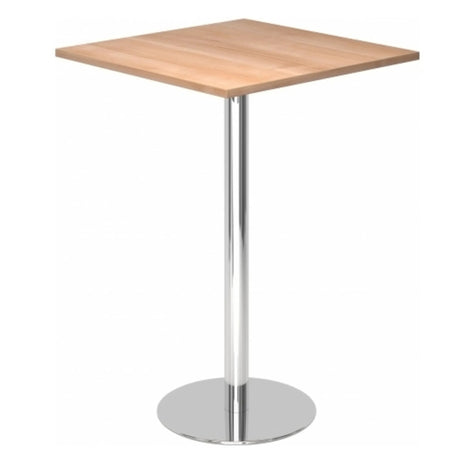 Sistema tavolo da conferenza BISTRO H88Q C con piano quadrato in noce e base cromata di hjh OFFICE PRO