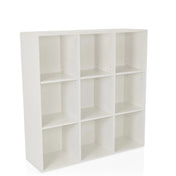 Scaffale bianco BJORKE con nove scomparti quadrati aperti di hjh LIVING
