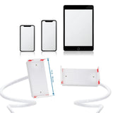 Supporto per cellulare e tablet FLEXMOBI I bianco con una larghezza di 11,5 - 18 cm di hjh OFFICE