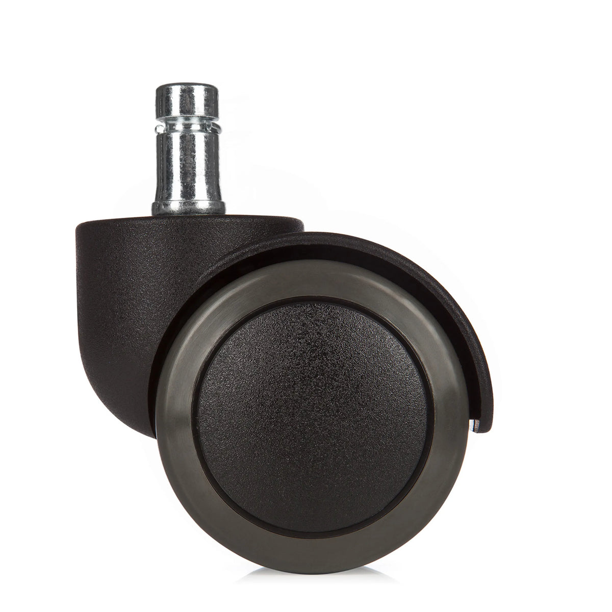Rotelle per Sedia nere 5x ROLO No-Noise 11mm/50mm per pavimenti duri con perno in metallo di hjh OFFICE