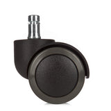 Rotelle per Sedia nere 5x ROLO No-Noise 11mm/50mm per pavimenti duri con perno in metallo di hjh OFFICE