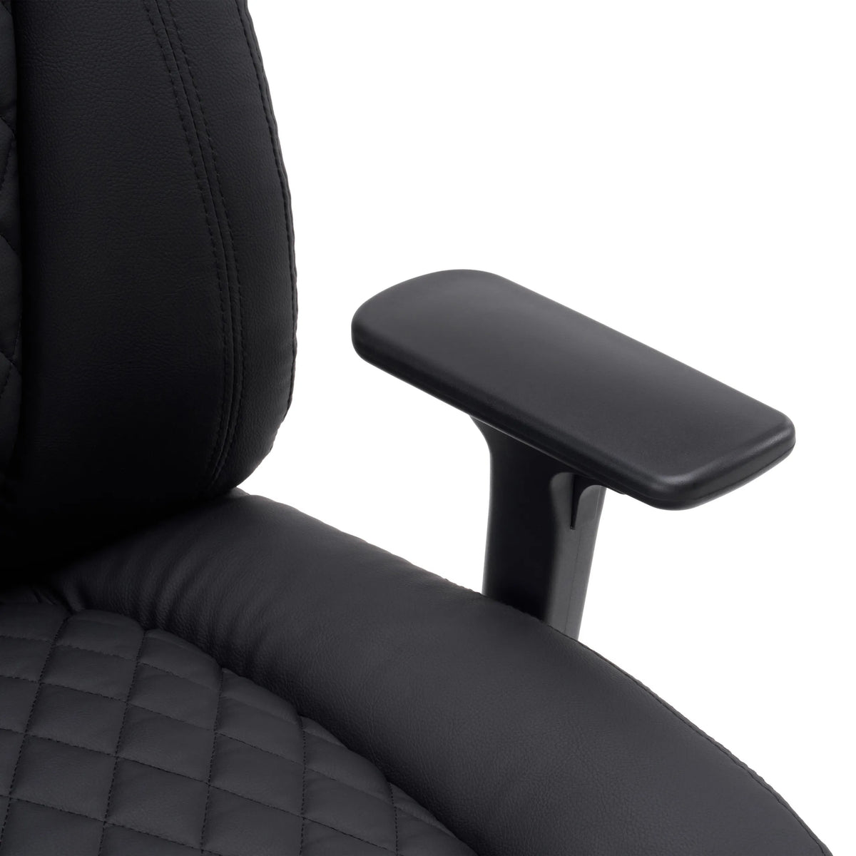 Bracciolo in ecopelle nera della sedia girevole XXL Pullmann Gen2 di hjh OFFICE