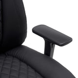 Bracciolo in ecopelle nera della sedia girevole XXL Pullmann Gen2 di hjh OFFICE