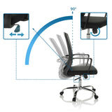 Schienale regolabile fino a 90 gradi della Sedia Home Office STAR-TEC S di hjh OFFICE