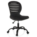 Sedia Home Office CASLA nera con schienale in rete e cinque rotelle di hjh OFFICE