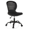 Sedia Home Office CASLA nera con schienale in rete e cinque rotelle di hjh OFFICE