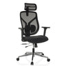 High-end Sedia da ufficio CASSILIS B con rivestimento in rete nera e poggiatesta di hjh OFFICE