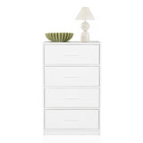 Cassettiera bianca ESTORIA con quattro cassetti, decorata con una ciotola e una lampada da tavolo di hjh LIVING