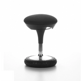 Ausilio per la posizione eretta SITNESS 20 nero con seduta imbottita e base rotonda di Topstar – vista a 360° (vista frontale 20°)