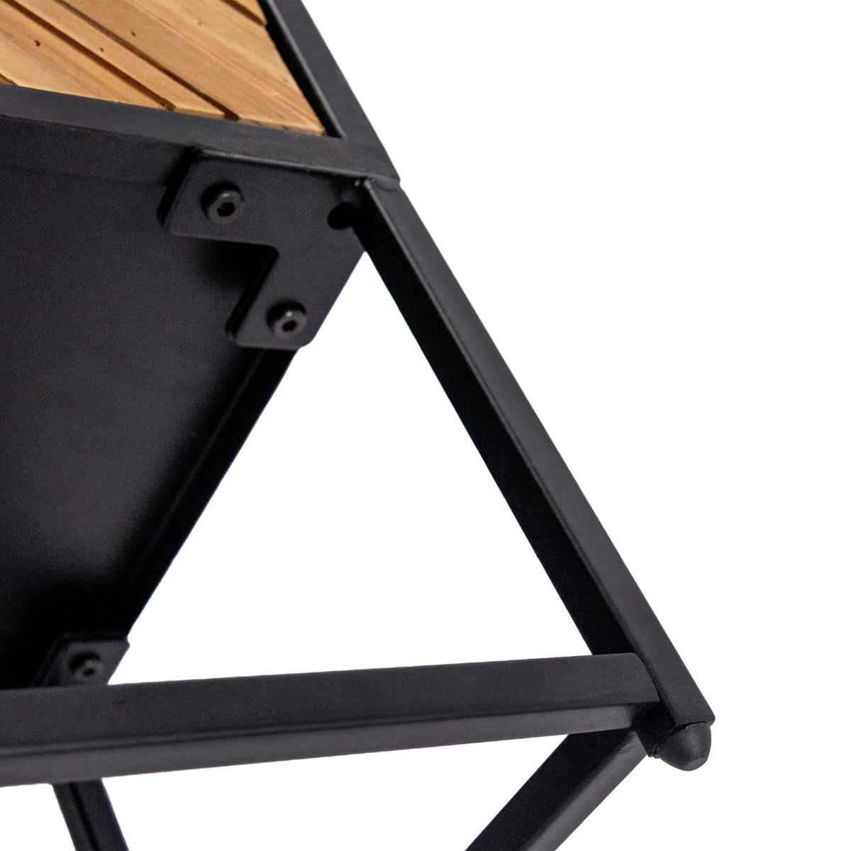 Elemento di collegamento del telaio e piano in legno della madia SANTJAGO BLACK SUN L in nero di hjh LIVING