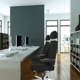 Sedia girevole XXL 24 HOURS I in nero con poggiatesta e braccioli di hjh OFFICE