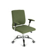 Poltrona Home Office CHARLES I con rivestimento in tessuto verde e base lucida di hjh OFFICE