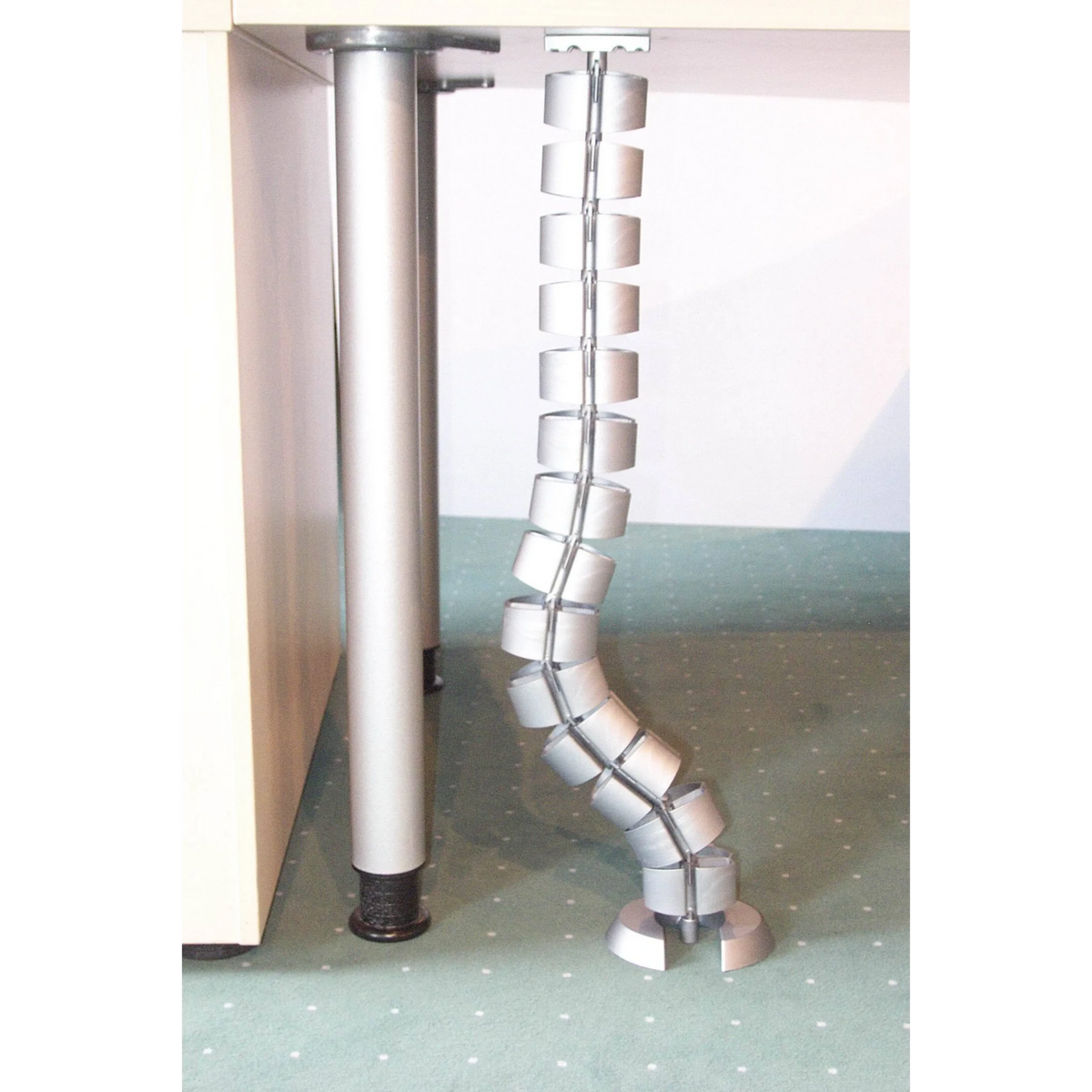 Spirale verticale per cavi in plastica argentata CKVE di hjh OFFICE PRO