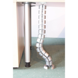 Spirale verticale per cavi in plastica argentata CKVE di hjh OFFICE PRO