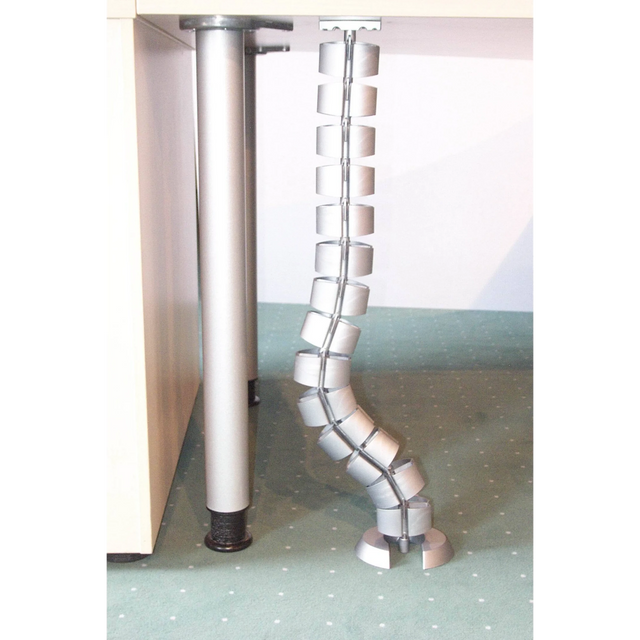 Spirale verticale per cavi in plastica argentata CKVE di hjh OFFICE PRO