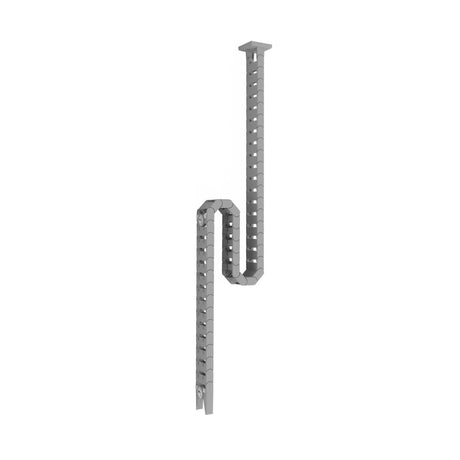 Catena portacavi verticale argentata CKVL in plastica con catena a maglie di hjh OFFICE PRO
