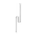 Catena portacavi verticale bianca in plastica CKVL con struttura a maglie di hjh OFFICE PRO