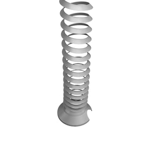 Spirale per cavi verticale argentata CKXE in plastica con struttura a spirale di hjh OFFICE PRO