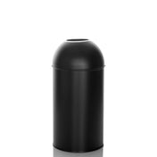 Cestino CLEAN OR 50 nero con coperchio arrotondato e forma cilindrica di hjh OFFICE