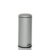 Cestini CLEAN VIII grigio di forma cilindrica con pedale di hjh OFFICE