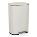 Cestini CLEAN XV beige con pedale e coperchio color argento di hjh OFFICE