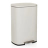 Cestini CLEAN XV beige con pedale e coperchio color argento di hjh OFFICE