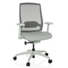 Sedia da ufficio professionale COLORE in grigio frost con schienale in rete e braccioli di hjh OFFICE