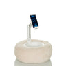 Supporto per cellulare e tablet COMFILAP II beige con base in peluche e braccio articolato bianco di hjh OFFICE