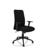 Sedia Home Office COSIO I nera con braccioli e base a rotelle di hjh OFFICE
