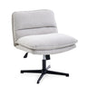 Poltrona Lounge Criss-Cross 20 grigio chiaro con imbottitura morbida e base a stella nera di hjh LIVING