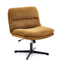 Poltrona Lounge Criss-Cross 20 marrone con rivestimento in tessuto strutturato e base a stella nera di hjh LIVING