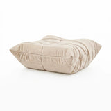Pouf a sacco Sitzolo Podi beige con struttura superficiale trapuntata di hjh LIVING