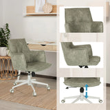 Sedia Home Office SOLAO LIFE W grigia con imbottitura e base regolabile in altezza di hjh LIVING