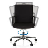 Funzione girevole a 360 gradi della Sedia da ufficio professionale MOVE-TEC 3D in nero di hjh OFFICE